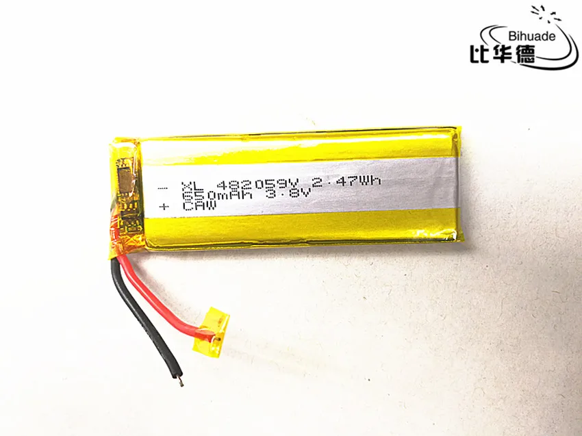 10 kom./lot 3,7 650 mah 482059 Litij-polimer Li-Ion litijum-jonske punjive baterije za Mp3 MP4 MP5 GPS PSP