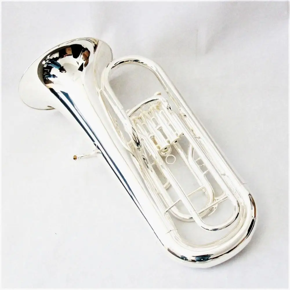 High-end rog zatrubi euphonium Kineski silver alat euphonium Posrebreni brass instrumenti 4 ventila euphonium