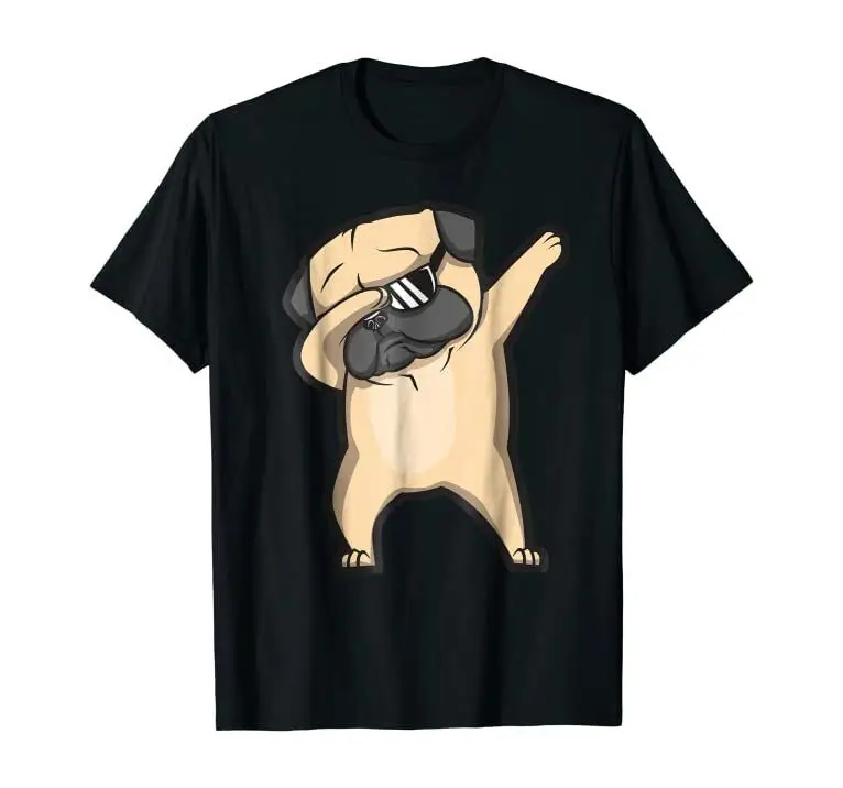 Majica sa мопсом za sušenje - majica s dugim rukavima i dezena slatka zabavna pseću