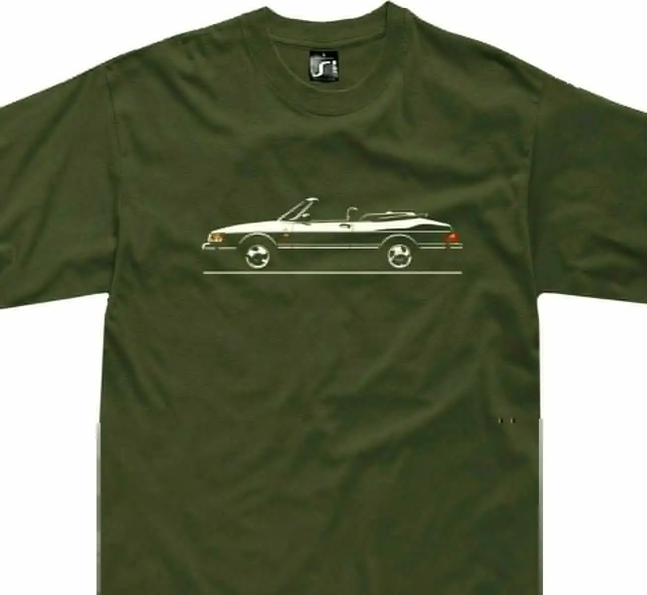 Majica za ljubitelje saab 900 cabrio, t-shirt s klasičnim кабриолетом turbo cabriolet, t-shirt s mekanim krovom