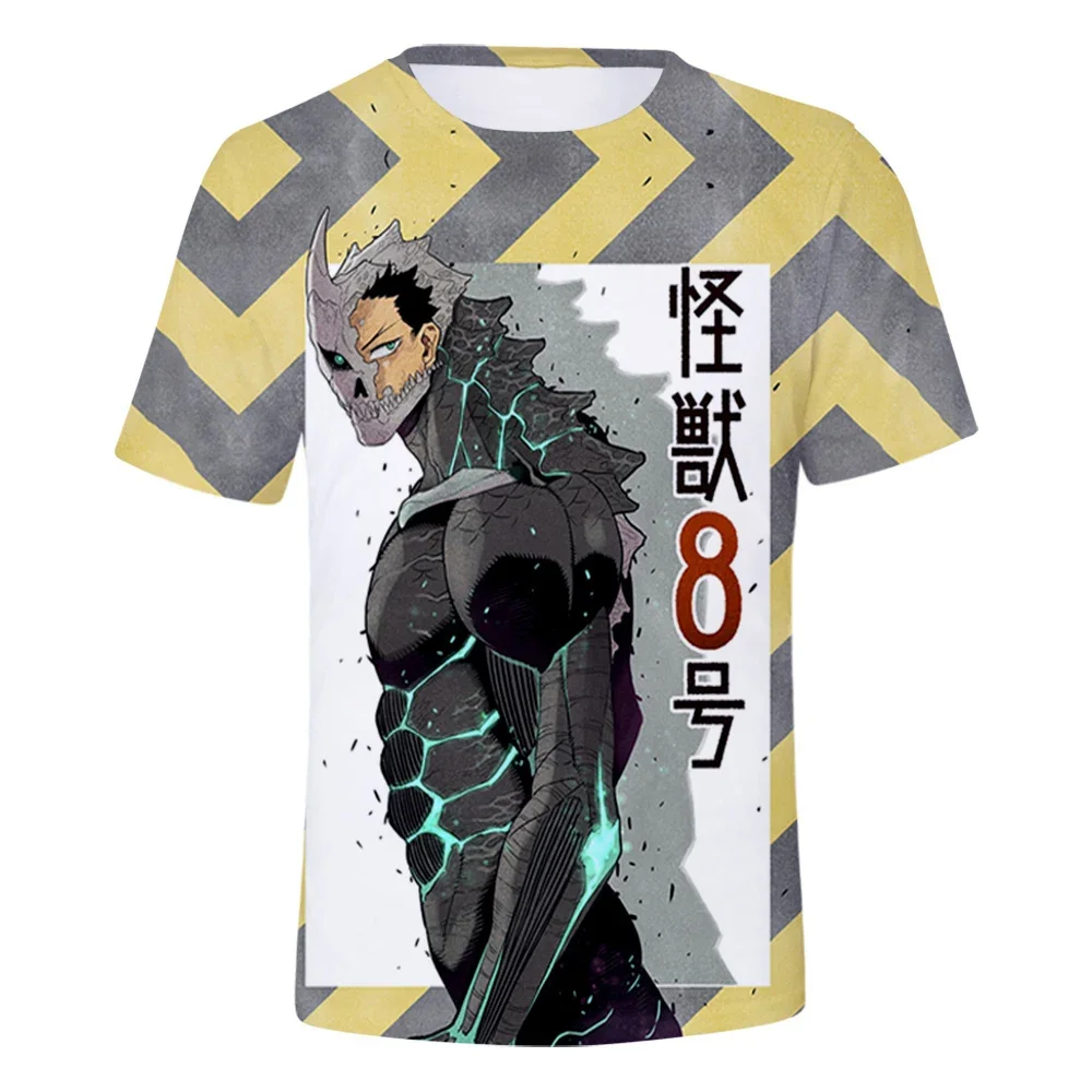 Majice Japanske Anime Manga Kaiju No 8, t-Shirt S 3D Ispis, Funky Dječje Casual Majica Unisex, Za Dječake I Djevojčice, Majice s okruglog izreza, Odjeća