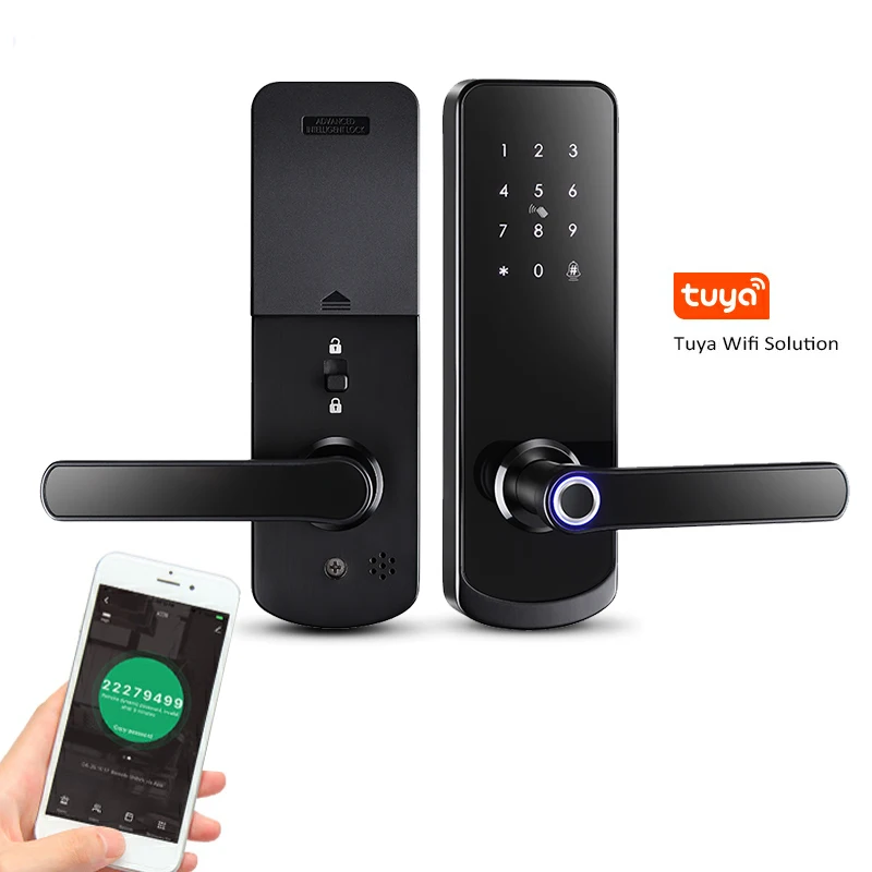 Pametna kuća, biometrijska brava autentičnosti pomoću otiska prsta s aplikacijom Tuya Wifi, vodootporan intelektualni zaključavanje s daljinskim upravljanjem